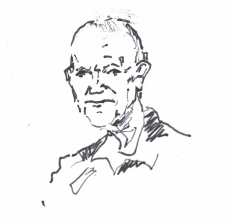 Dessin à l'encre de Franz Fühmann