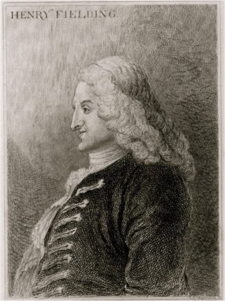 Portrait de profil de Henry Fielding