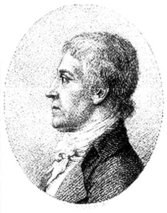 Portrait de l'écrivain Johann Friedrich Schink