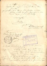 Une page manuscrite avec les visas de la censure