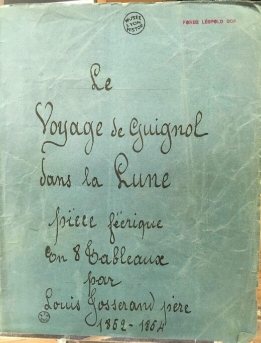 Page de couverture d'un manuscrit où l'on peut lire le titre, le sous-titre et le nom de l'auteur.