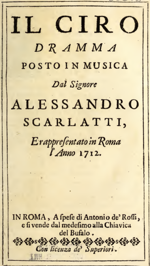Text printed in Italian (title page)